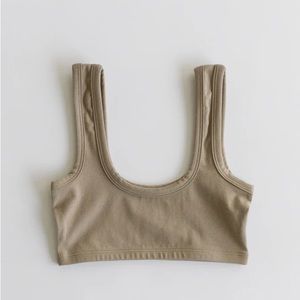 ARQ Wide Strap Bra in Taupe Medium